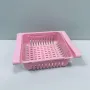 Лоток в холодильник UKC розсувний 7240 20.3x16.3x7 см Рожевий (23635)