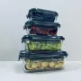 Набор контейнеров Krauff Artglas 400/600/1000/1500 мл Темно-синий (23641)