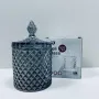 Сахарница с крышкой OLens 102-023 Бриллиант 550 мл Черный (23664)