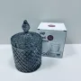Сахарница с крышкой OLens 102-023 Бриллиант 550 мл Черный (23664)