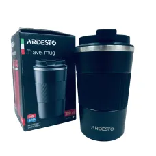 Термочашка з нержавіючої сталі Ardesto Urban AR2638TMB 380 мл Чорний (23732) Термочашка з нержавіючої сталі Ardesto Urban AR2638TMB 380 мл Чорний (23732)