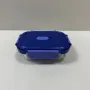 Емкость для еды стеклянная с пластиковой крышкой Luminarc Click Clack X0088 370 мл Синий (23737)