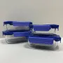 Набір контейнерів Luminarc Click Clack 370/650/1040/1520 мл Синій (23739)