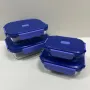 Набір контейнерів Luminarc Click Clack 370/650/1040/1520 мл Синій (23739)