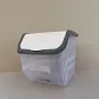 Контейнер пластиковий для зберігання овочів та речей Poly Time E-395 30х22,5х23,5 см 11 л Сіро-білий (23740)