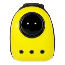 Рюкзак для переноски домашних питомцев CosmoPet CP-87 с иллюминатором 42х31х20 см Желтый (3_06378)