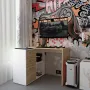 Офісний стіл Doros T8 100х83х75 см Біло-бежевий (41516060)