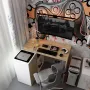 Офісний стіл Doros T8 100х83х75 см Біло-бежевий (41516060)