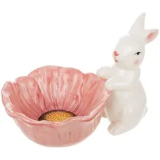 Піала Bona Bunny with pink flower 670 мл Різнокольоровий DP261706 Піала Bona Bunny with pink flower 670 мл Різнокольоровий DP261706