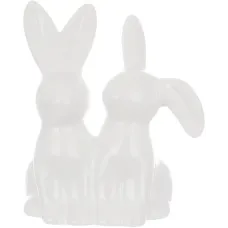 Інтер'єрна фігурка Bona Rabbits 11x13 см Різнобарвний (261757)