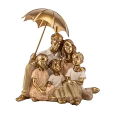 Інтер'єрна фігурка Sabefet Family idyll 17x17 см Золотистий (261807)