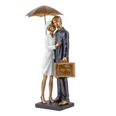 Інтер'єрна фігурка Sabefet Date under an umbrella 37x15 см Золотистий (261808)