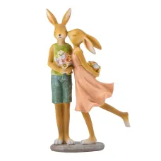 Интерьерная фигурка Sabefet Rabbits' Date 21x12 см Желтый (261818)