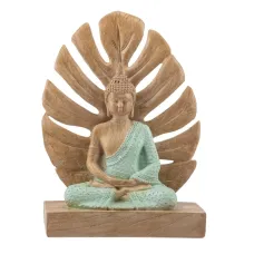 Інтер'єрна фігурка Sabefet Buddha 20x15 см Золотистий (261824)