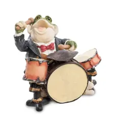 Інтер'єрна статуетка Sealmark Drummer frog 9x9x10 см Зелений (261846)