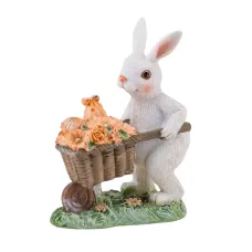 Интерьерная фигурка Sabefet Rabbit gardener 11x9 см Белый (261853)
