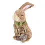 Інтер'єрна фігурка Sabefet Rabbit with chickens 25x12 см Бежевий (261858)