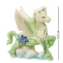 Інтер'єрна фігурка Pavone Pegasus with floral painting 9.5 см Салатовий (261871)
