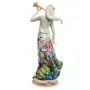 Інтер'єрна фігурка Pavone Girl with a pipe 25 см Блакитний (261891)