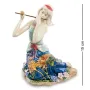 Інтер'єрна фігурка Pavone Girl with a flute 15 см Блакитний (261894)