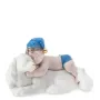 Фігурка інтер'єрна Pavone Boy with a dog 12 см Білий (261913)