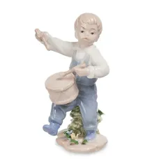 Інтер'єрна фігурка Pavone Young Drummer 12 см Блакитний (261931)