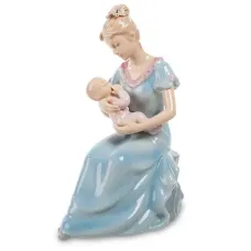 Інтер'єрна фігурка Pavone Happy motherhood 18 см Блакитний (261933)