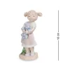 Інтер'єрна фігурка Pavone Girl with teddy bear 10 см Білий (261938)