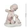 Інтер'єрна фігурка Pavone Girl with puppy 11.5 см Білий (261939)