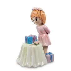 Інтер'єрна фігурка Pavone Girl at the birthday party 13 см Різнокольоровий (261945)