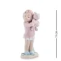 Інтер'єрна фігурка Pavone Girl with a toy 11 см Рожевий (261951)