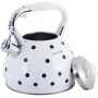 Чайник для плити  із нержавіючої сталі 3л white with black polka dots
 Kamille DP262110