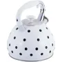 Чайник для плити  із нержавіючої сталі 3л white with black polka dots
 Kamille DP262110