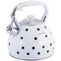 Чайник для плити  із нержавіючої сталі 3л white with black polka dots
 Kamille DP262110