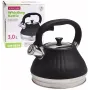 Чайник для плити Whistling Kettle Marshmallow із нержавіючої сталі 3л black Kamille DP262114