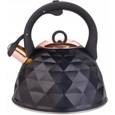Чайник для плити Black crystal 3л з нержавіючої сталі Kamille DP262117