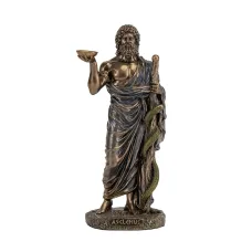 Інтер'єрна фігурка Veronese God of Medicine Asclepius 16 см Коричневий (262708) Інтер'єрна фігурка Veronese God of Medicine Asclepius 16 см Коричневий (262708)