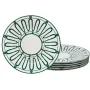 Набор тарелок Lefard Wave 19 см Бело-зеленый AL262827