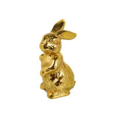 Інтер'єрна фігурка Sabefet Golden Rabbit 18 см Золотистий (262833)