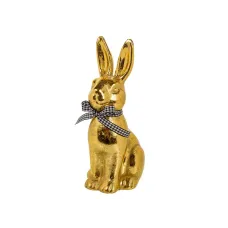 Інтер'єрна фігурка Sabefet Golden Rabbit 22 см Золотистий (262834)