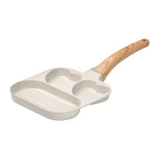 Сковорода для сніданку алюмінієва Breakfast 18.3x18x2 см Бежевий (HP39569W) Сковорода для сніданку алюмінієва Breakfast 18.3x18x2 см Бежевий (HP39569W)