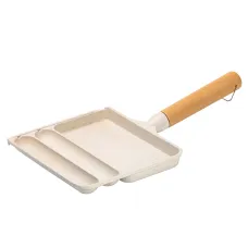 Сковорода для сніданку з антипригарним покриттям Breakfast 21x18.5x2 см Бежевий (HP39572W) Сковорода для сніданку з антипригарним покриттям Breakfast 21x18.5x2 см Бежевий (HP39572W)