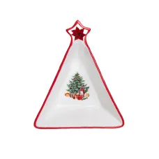 Салатница YIWU Christmas 14.5x12 см Красно-белый (HP-SD-3) Салатница YIWU Christmas 14.5x12 см Красно-белый (HP-SD-3)