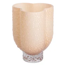 Ваза декоративна скляна Flower Season Elisey 25 см Бежевий (HP-10-30) Ваза декоративна скляна Flower Season Elisey 25 см Бежевий (HP-10-30)