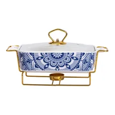 Мармітниця YIWU 1 л Біло-синій (SA1107-S)