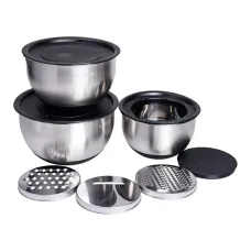 Набір салатниць Lugi 3 шт Хром (LG-02/3PCS)