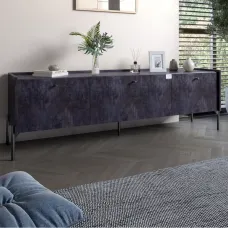 Тумба Lion Wood 160x40x65 см Бетон темний (LION-043095) Тумба Lion Wood 160x40x65 см Бетон темний (LION-043095)