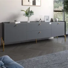 Тумба Lion Wood 180x40x50 см Антрацит (LION-043106) Тумба Lion Wood 180x40x50 см Антрацит (LION-043106)