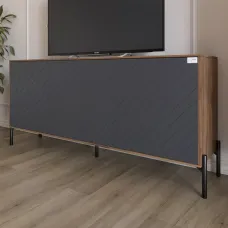 Тумба Lion Амарант 168x40x76.5 см Дуб Ліворно/Графітовий (LION-043006) Тумба Lion Амарант 168x40x76.5 см Дуб Ліворно/Графітовий (LION-043006)