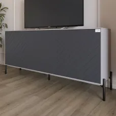 Тумба Lion Амарант 168x40x76.5 см Кашемір/Графітовий (LION-043009) Тумба Lion Амарант 168x40x76.5 см Кашемір/Графітовий (LION-043009)